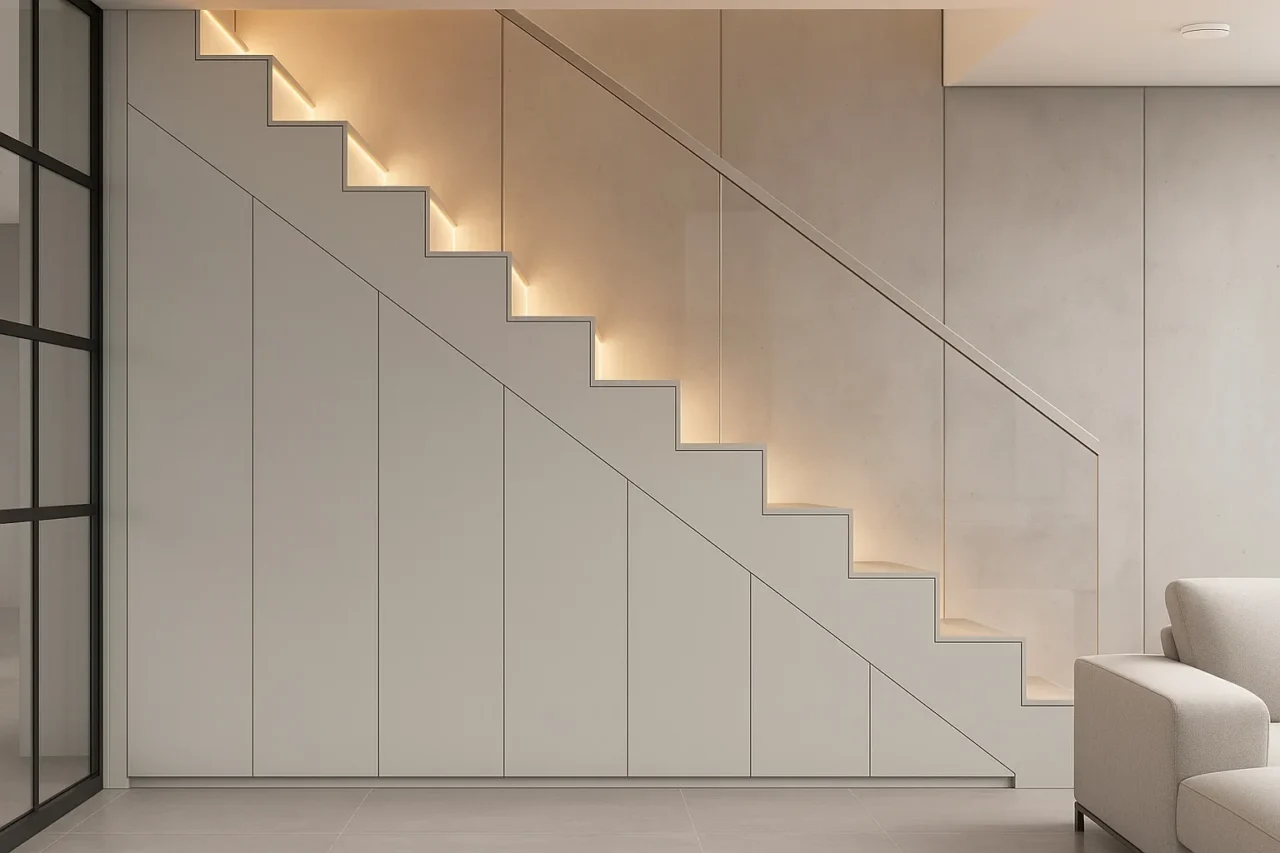 Mobila pe comanda spatiu depozitare sub scari bucuresti